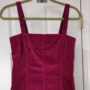 Cute fuschia stretch dress with fun back